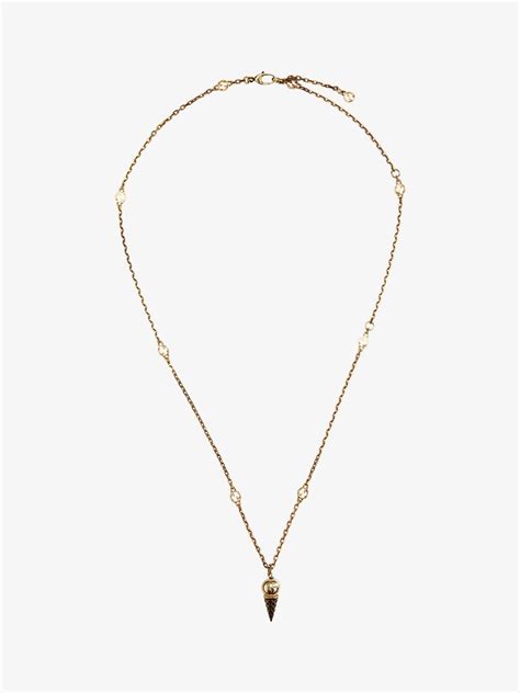 gucci ice cream necklace|gucci trademark necklace.